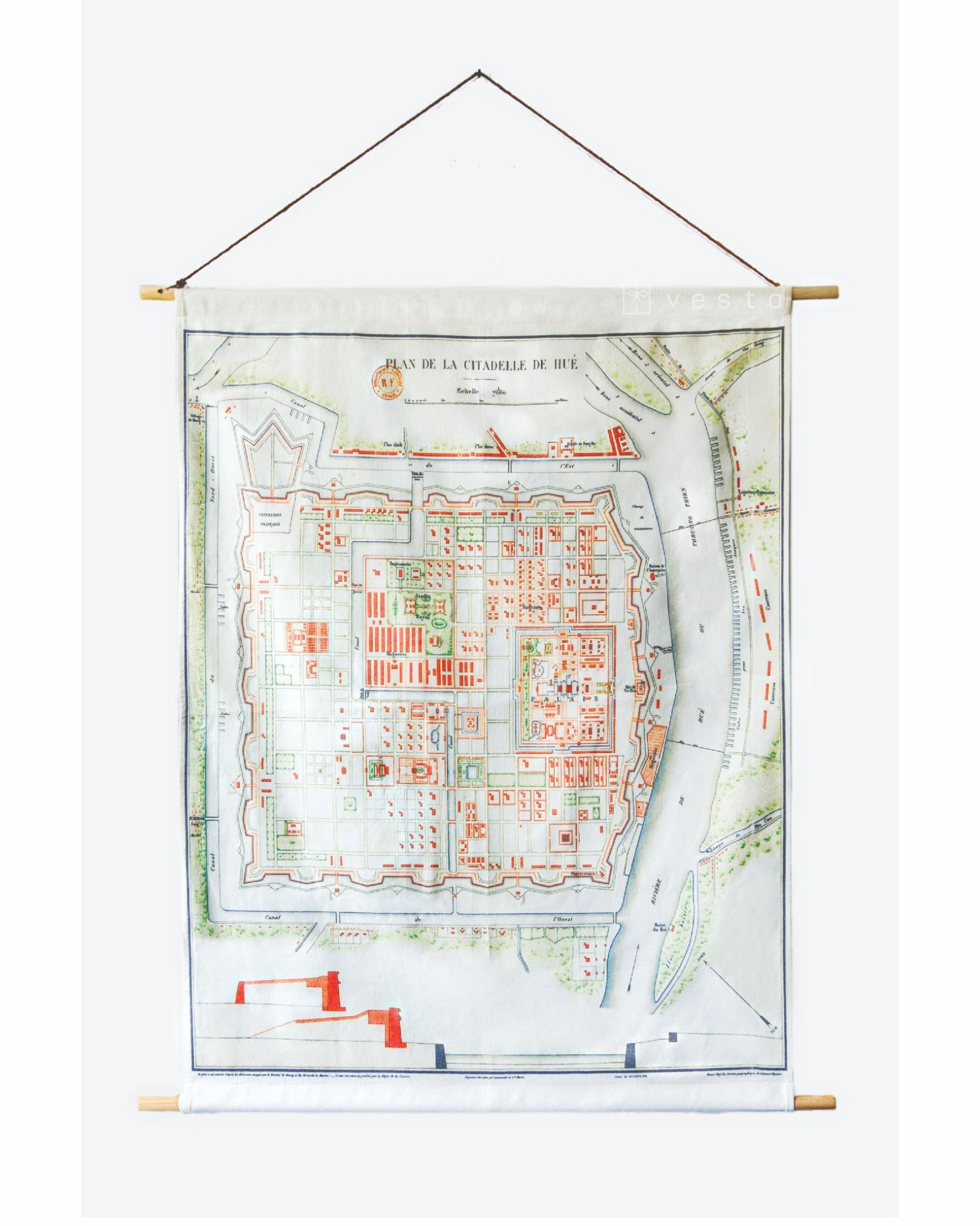 Citadel of Hue' Hanging Map - CTT0014