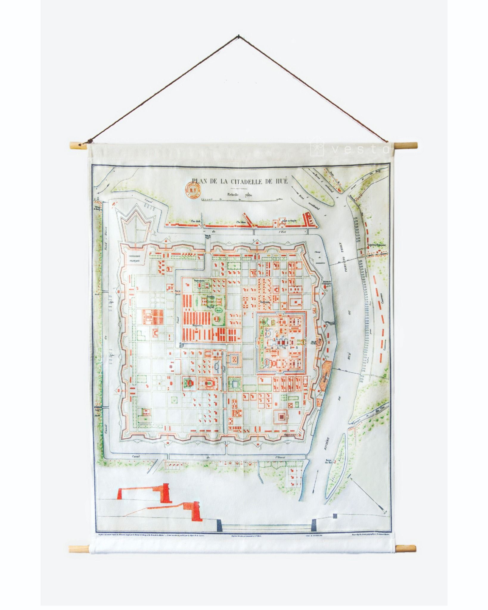  Citadel of Hue' Hanging Map - CTT0014 