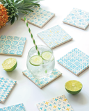  Mixed Square Tile Coaster 