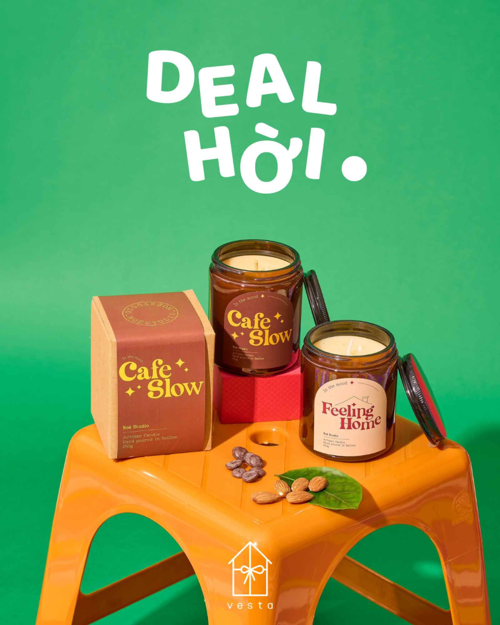 Combo Cafe Slow & Feeling Home Candle