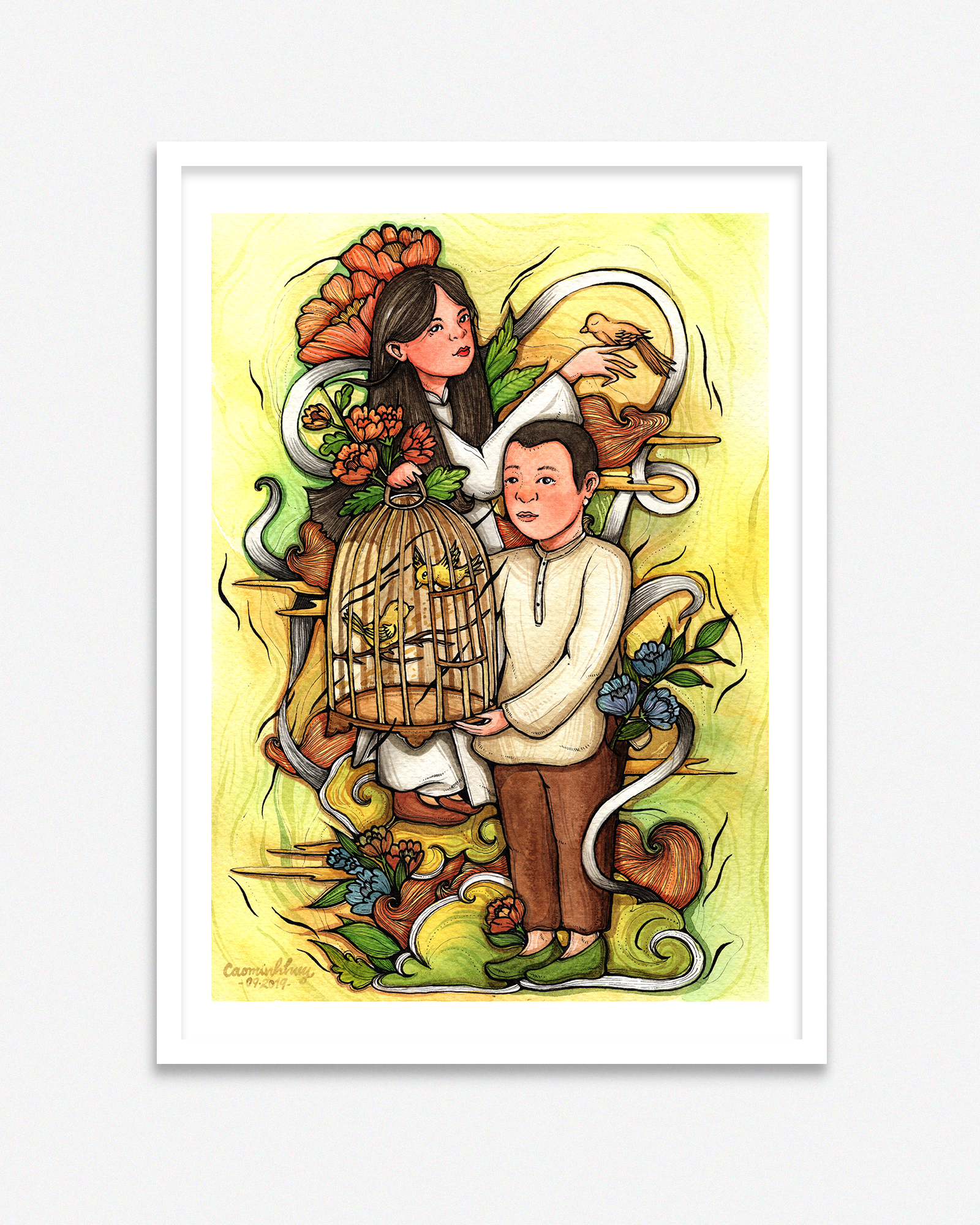 Breeding Bird Poster - Nuôi Chim
