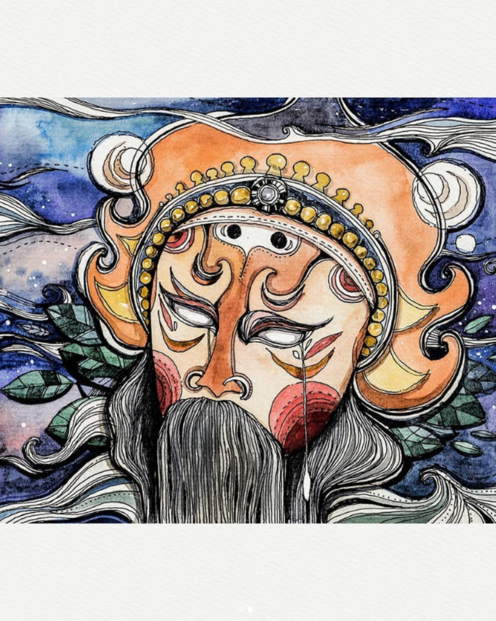 Mặt Nạ Tuồng Postcard