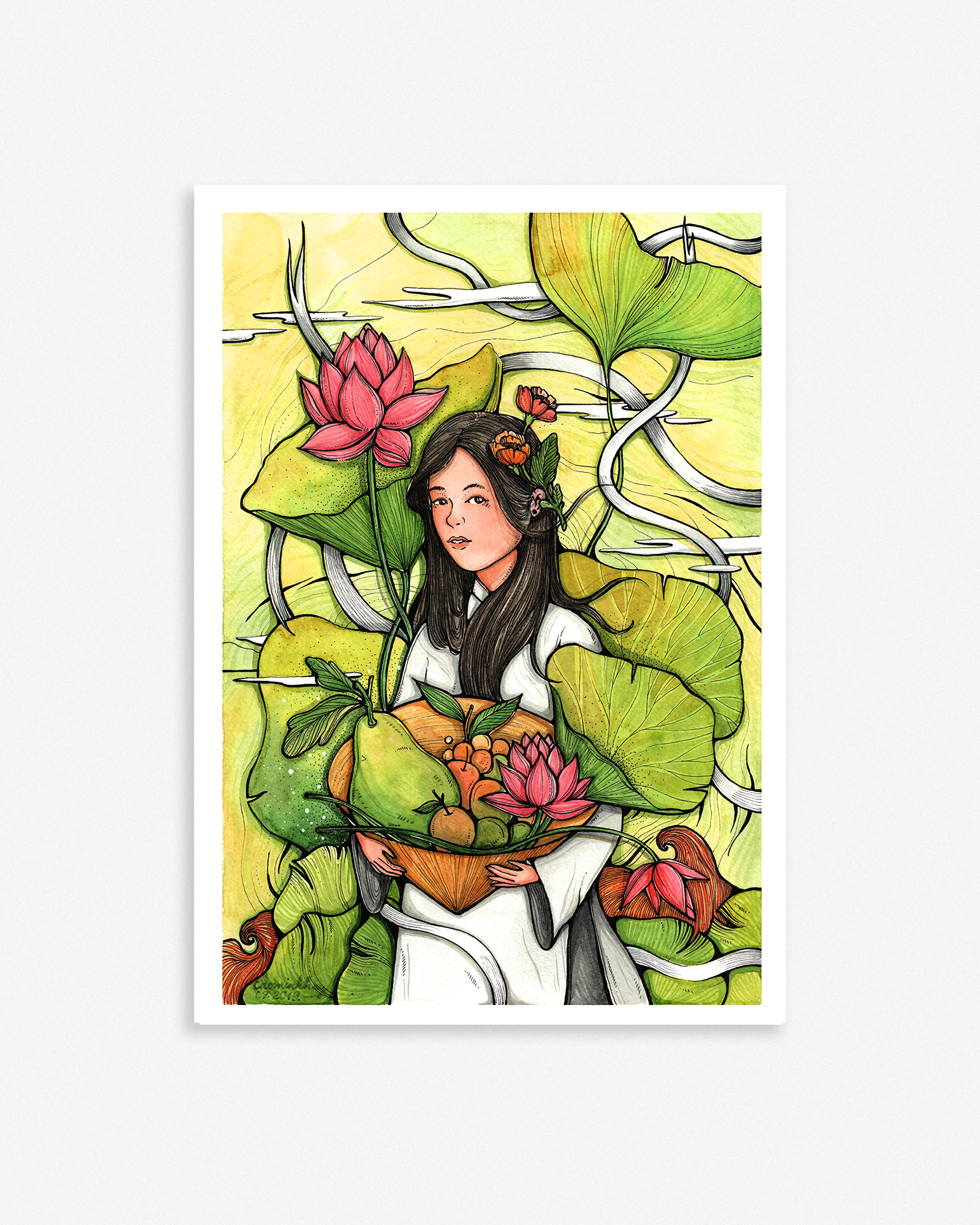 Picking Fruit Poster - Hái Quả