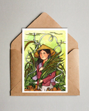  Harvesting Postcard - Gặt Lúa 