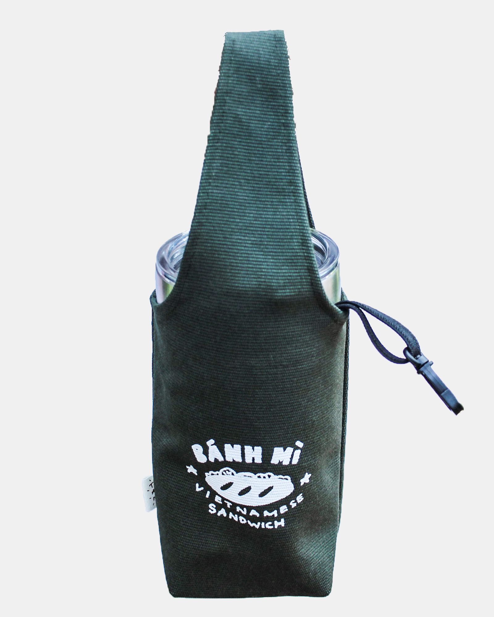 Green - Bánh Mì Canvas One-strap Cup Holder