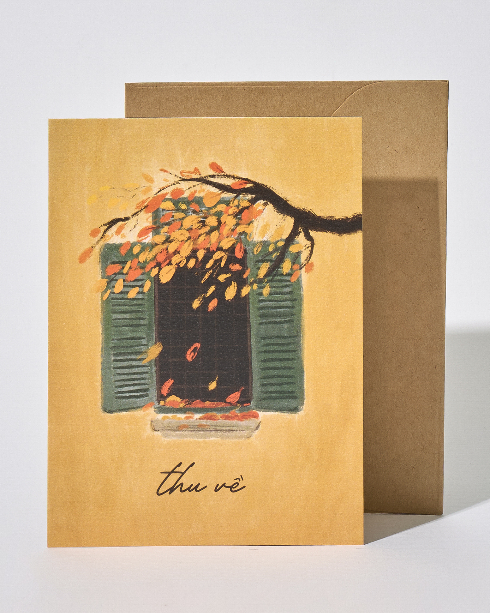 Thiệp mùa thu - thu về