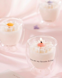  Vanilla Linen Glass Candle 