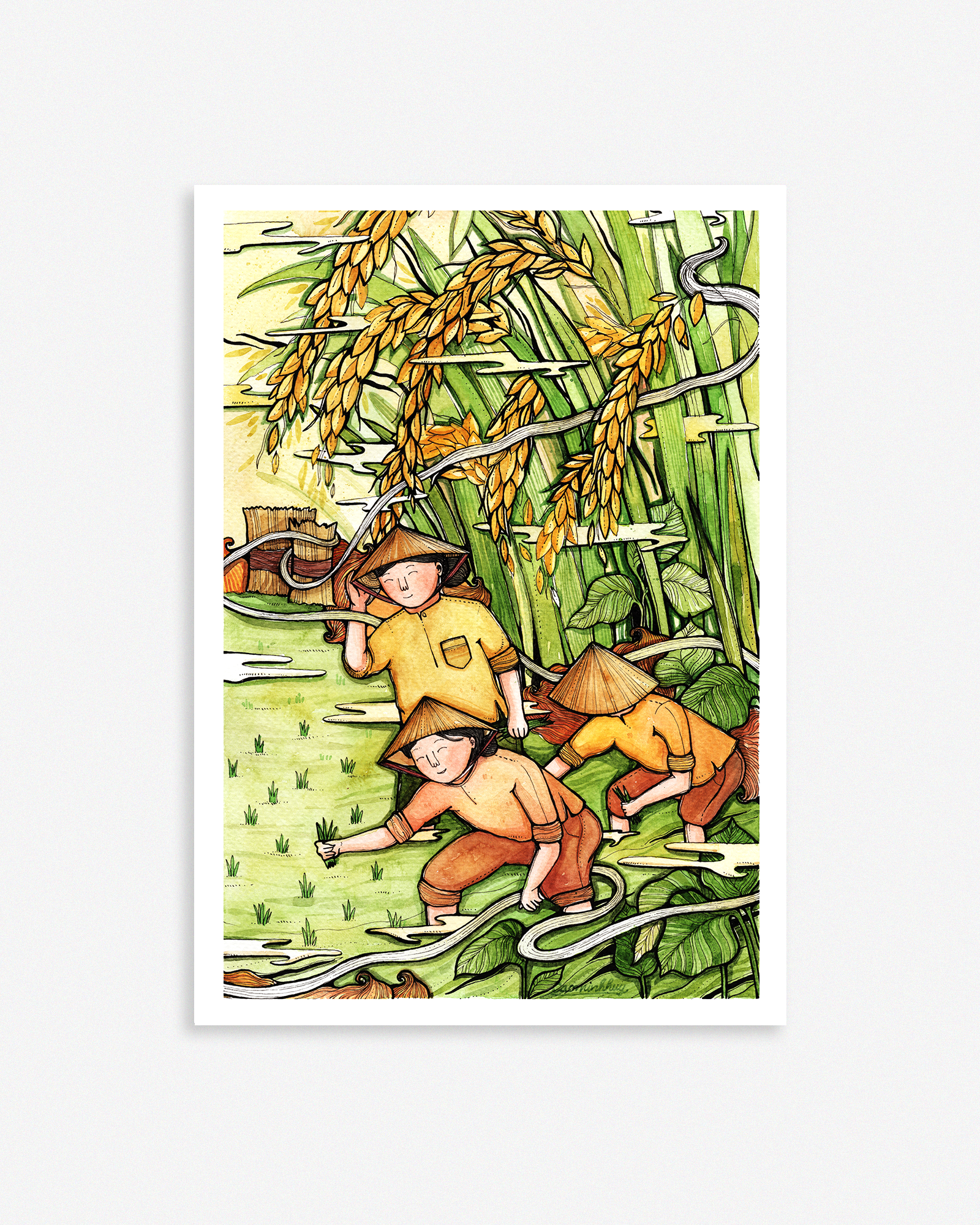 Cultivating Poster - Canh Tác