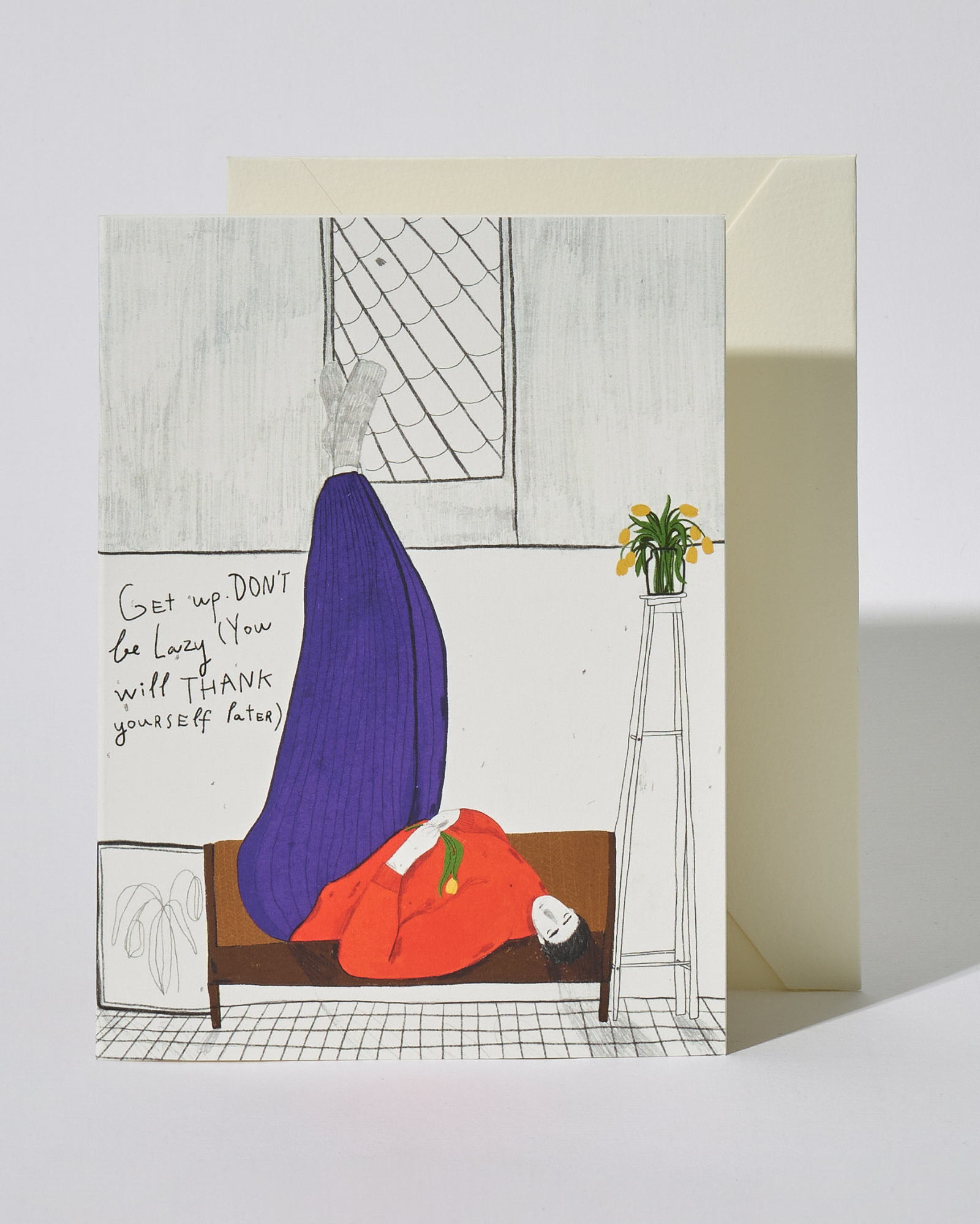 Don'T Be Lazy Postcard