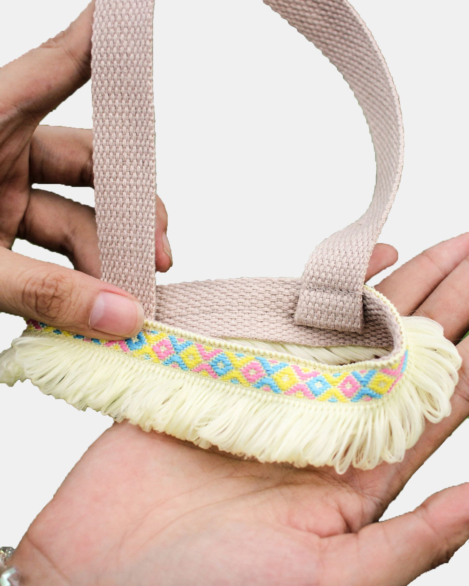 Yellow Ribbon Tassels Cup Holder
