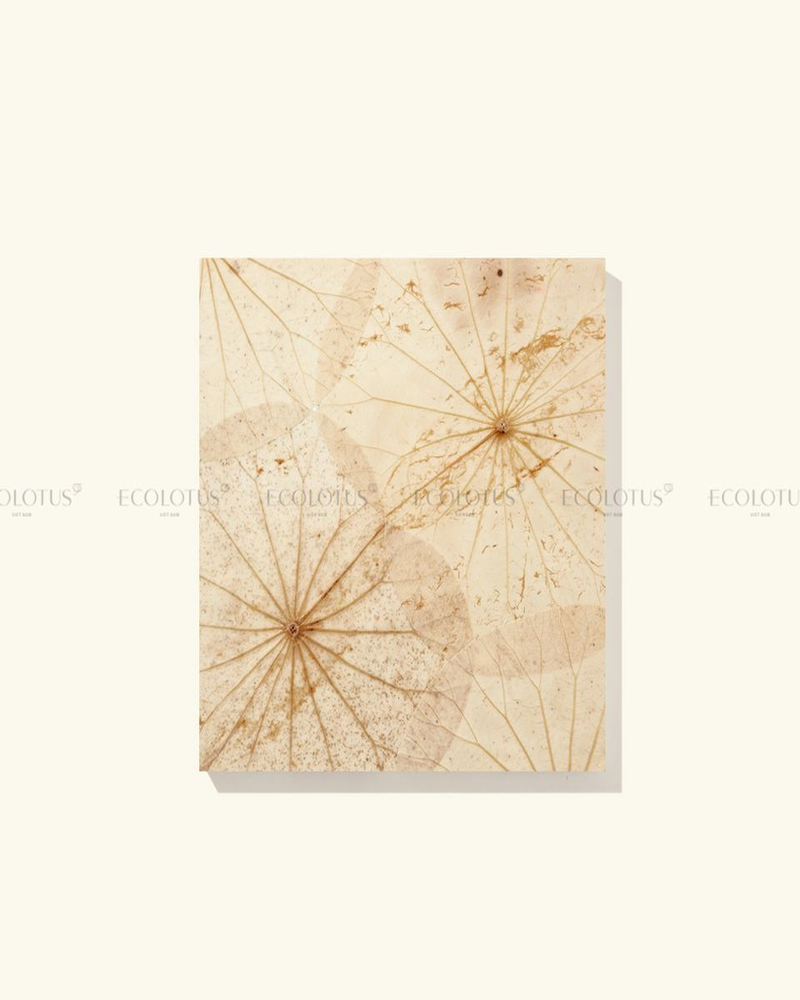 Ecolotus White Leaves Canvas Picture