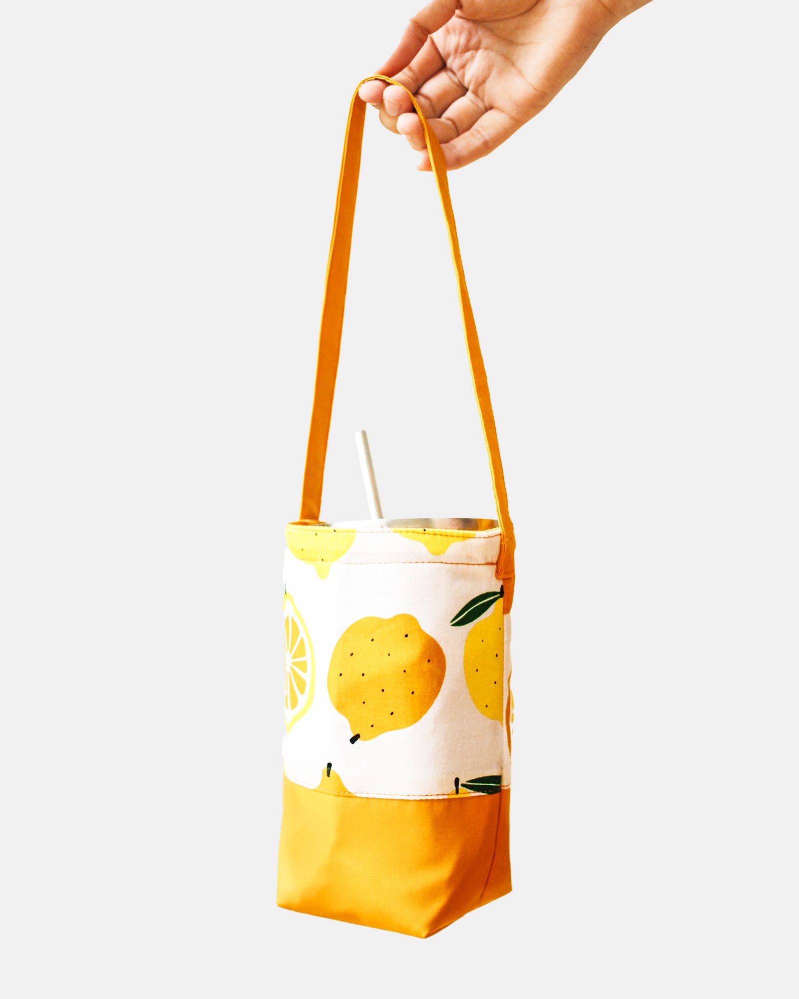 Bottle Bag Yellow Lemon