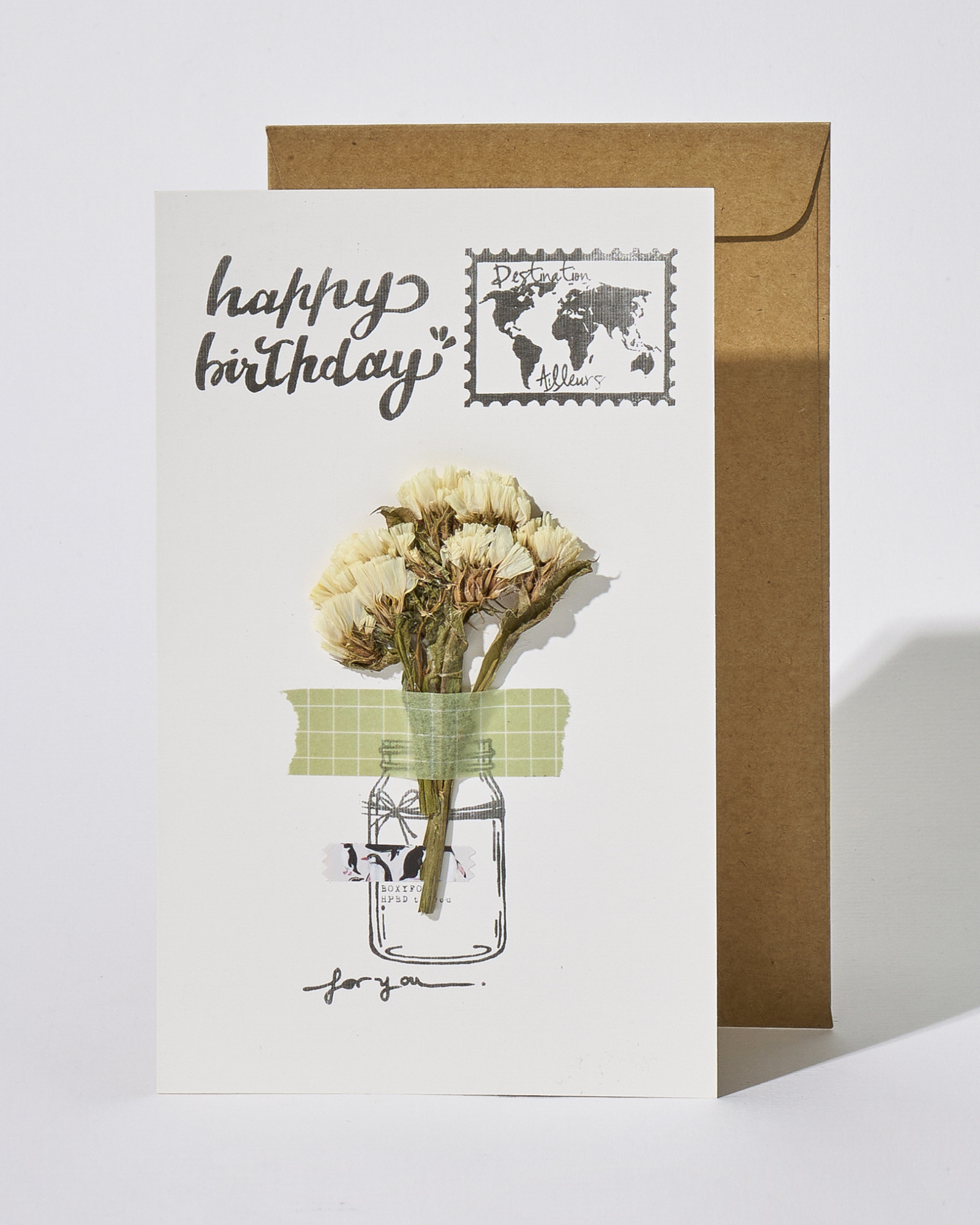 Hoa Salem Happy Birthday Card