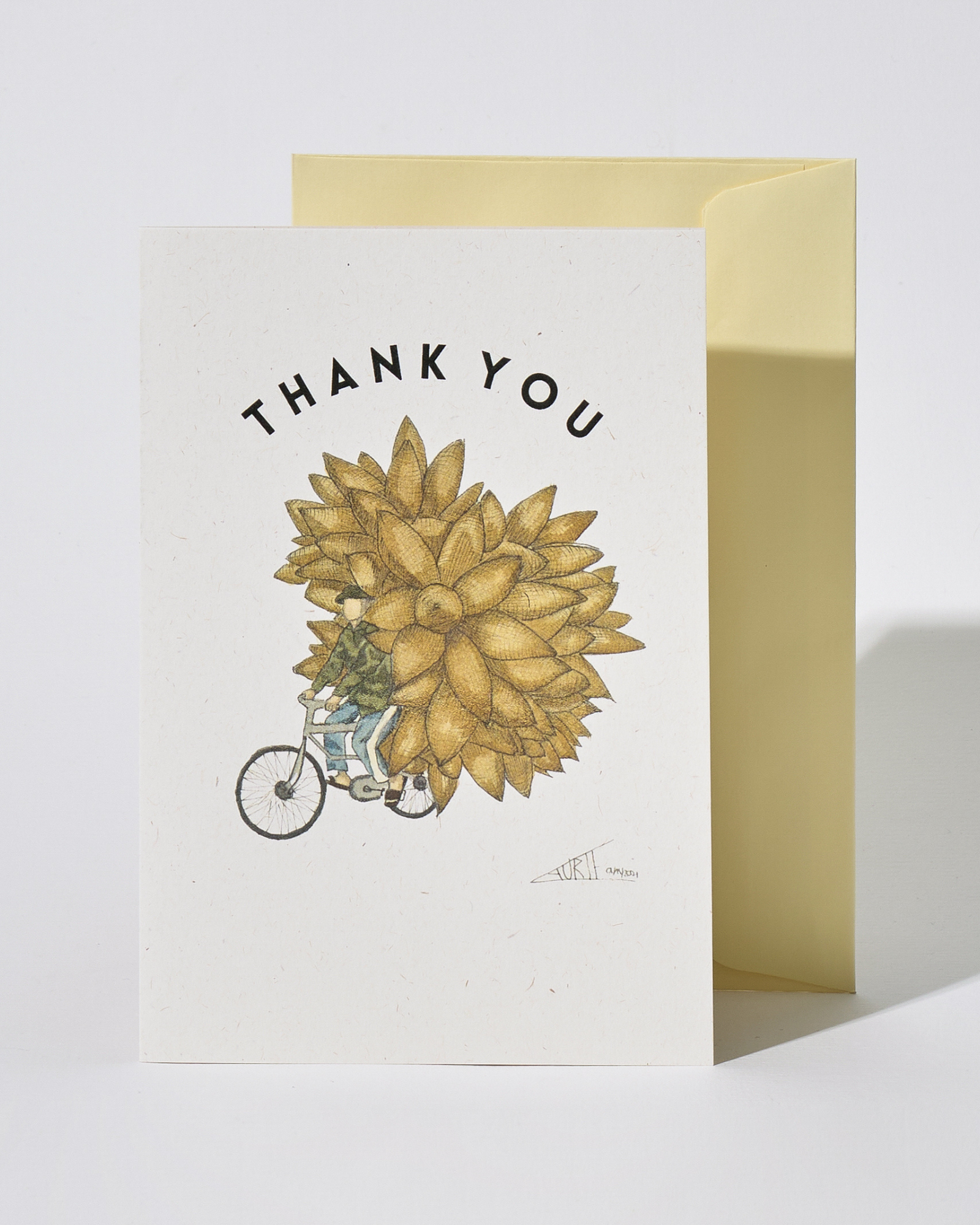 Pottery Bike Thank You Card