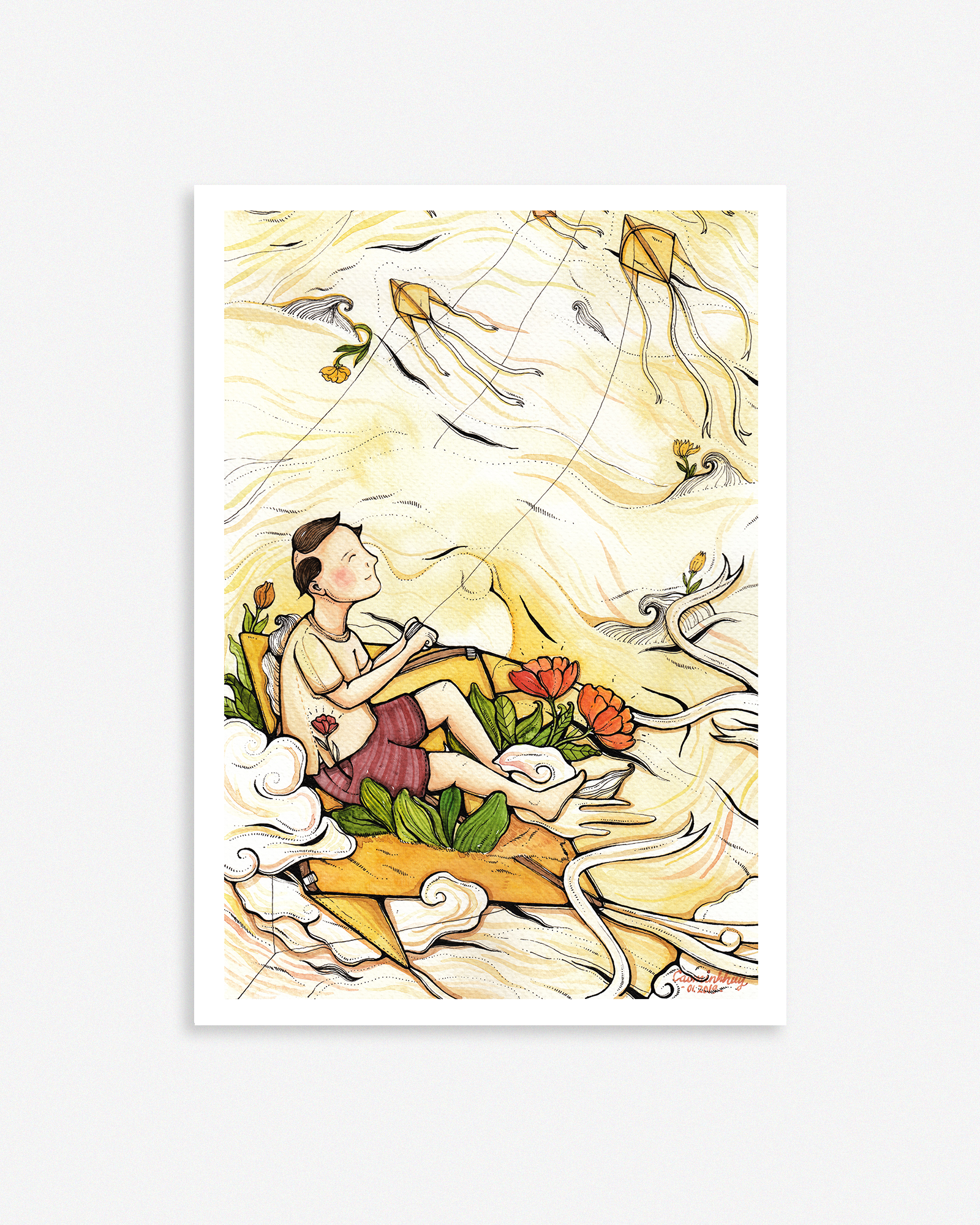 Flying Kite Poster - Thả Diều