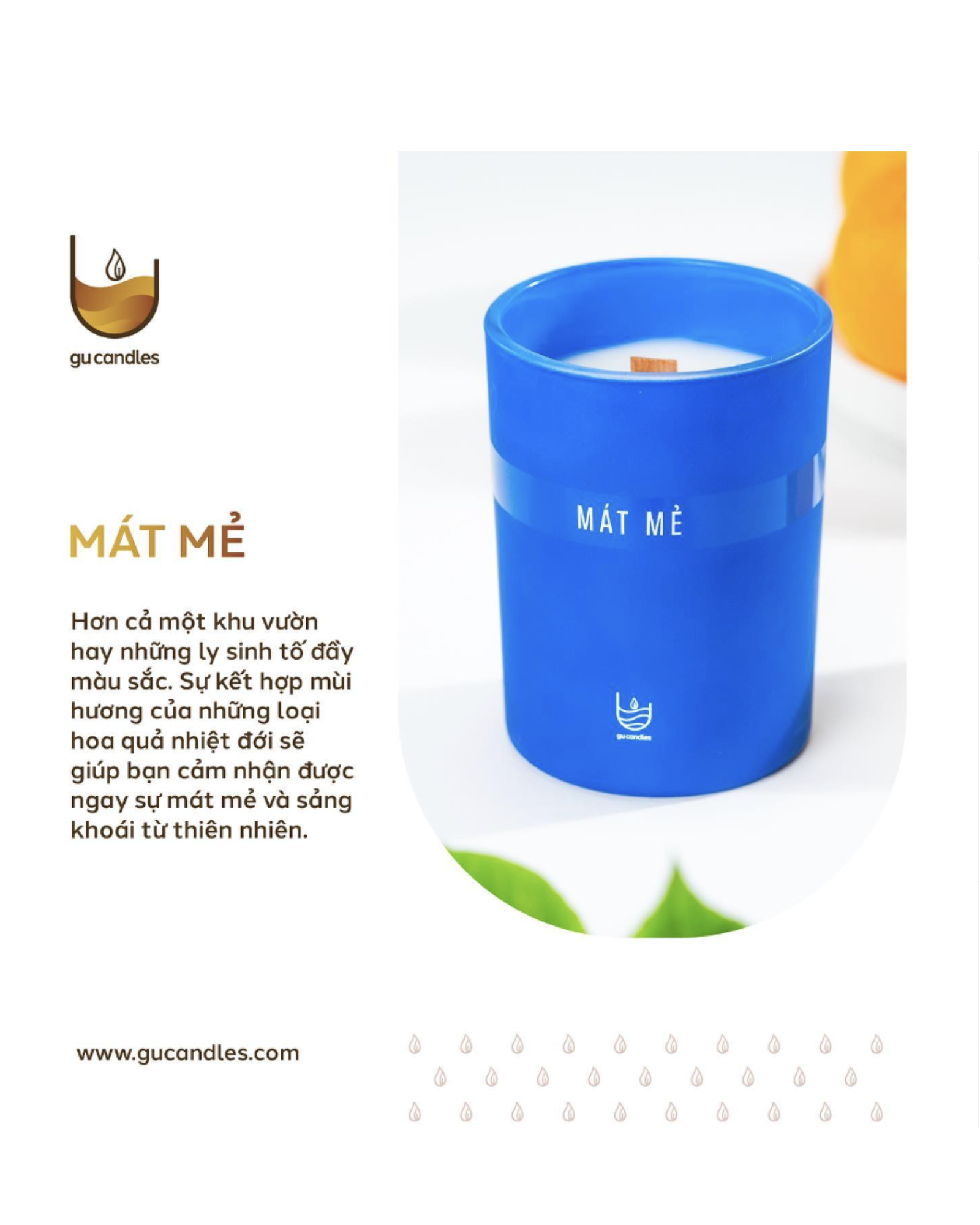 Mát Mẻ Scented Candle