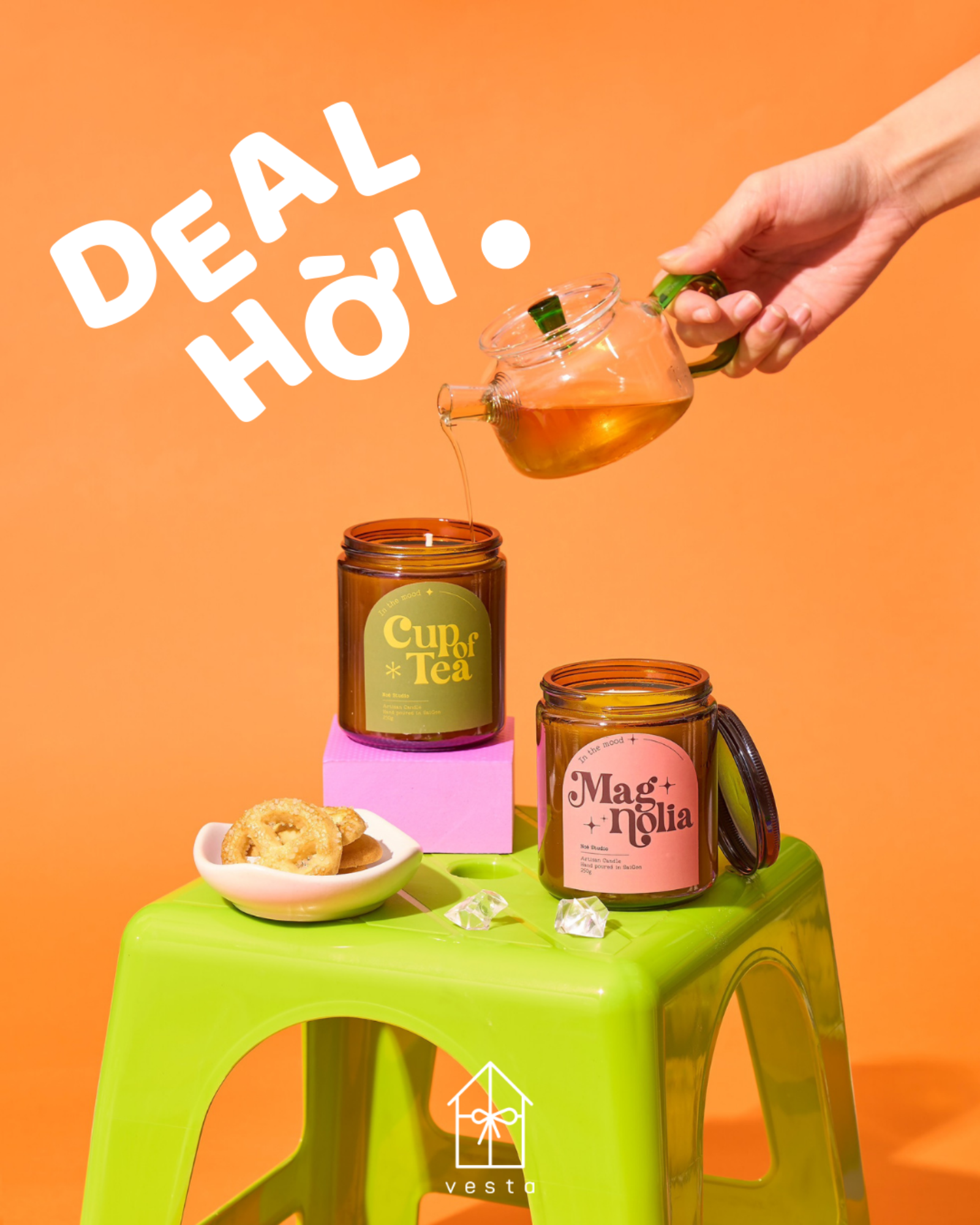 Combo Cup Of Tea & Cup Of Tea Candle