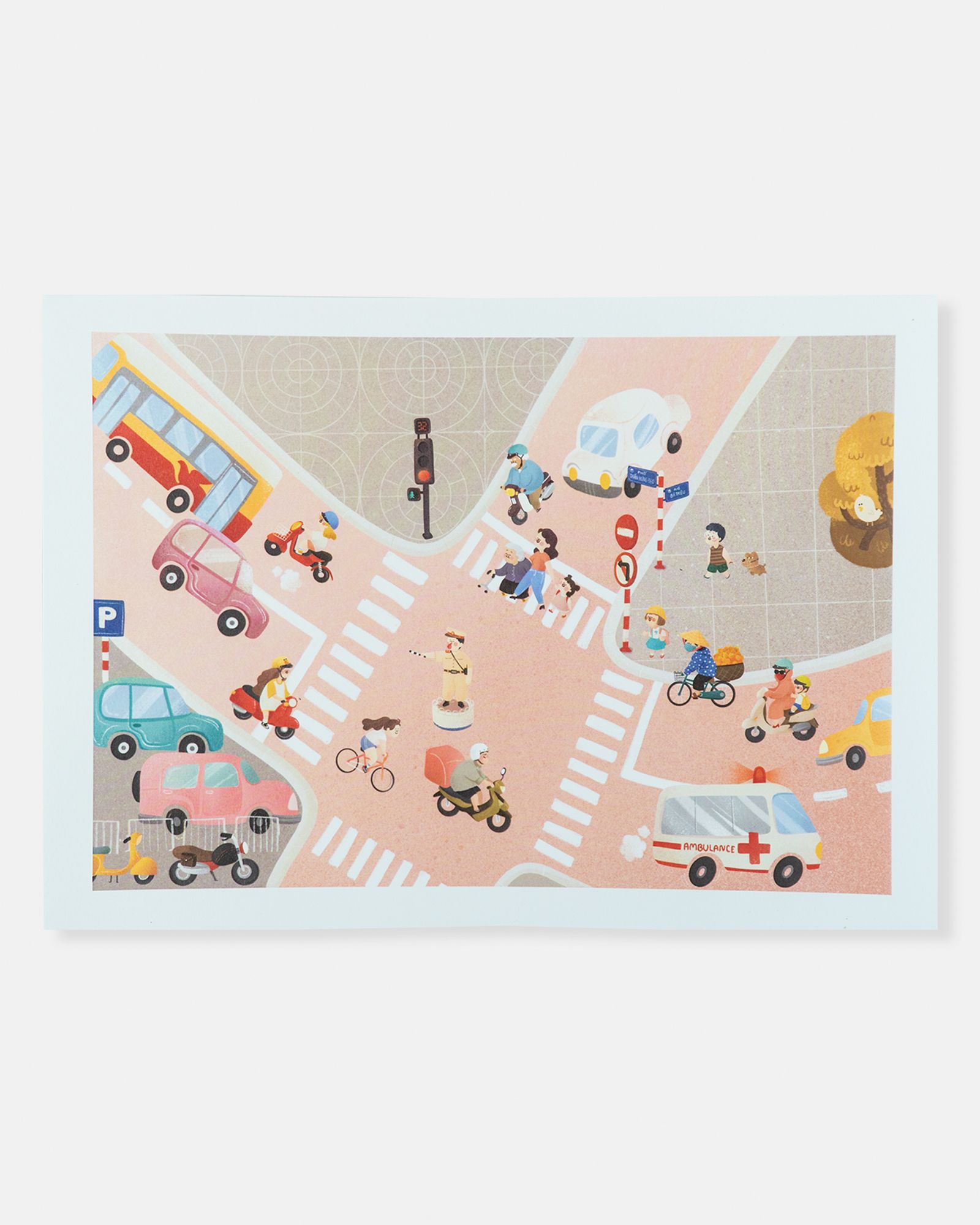 Traffic Risograph Poster