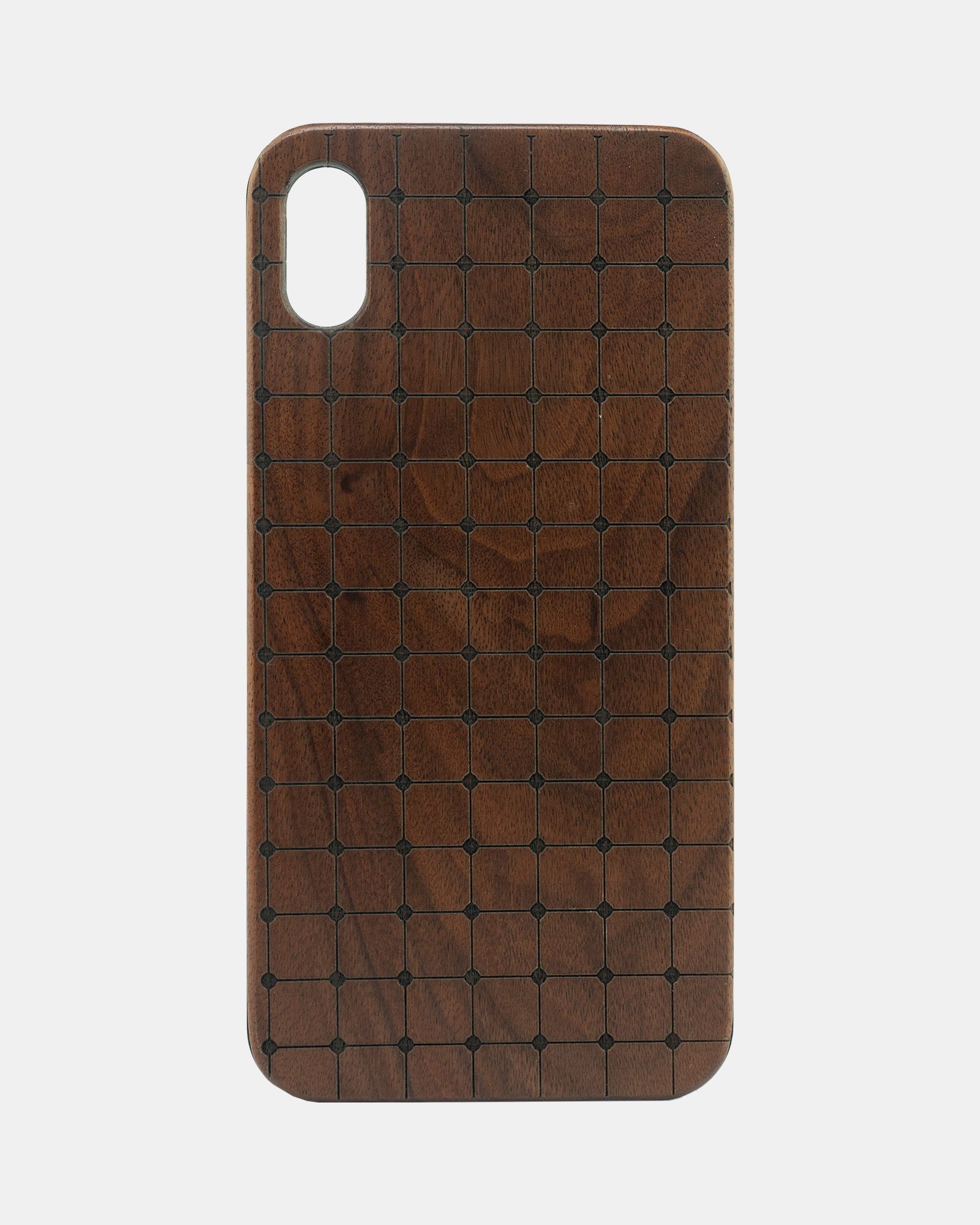 Hard Plastic Wooden Iphone X Case