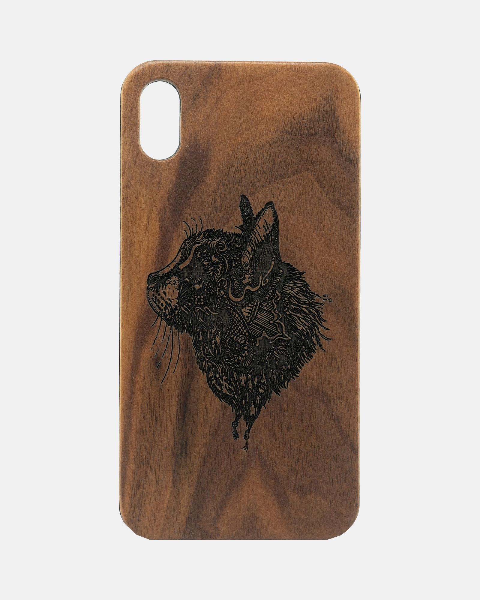 Hard Plastic Wooden Iphone X Case