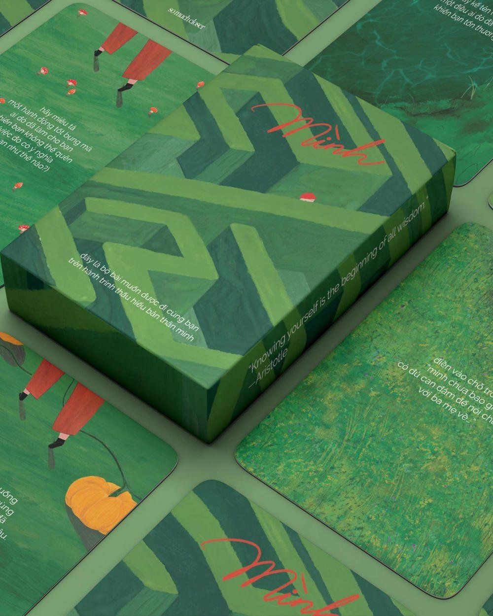 Mình Playing Cards - Green