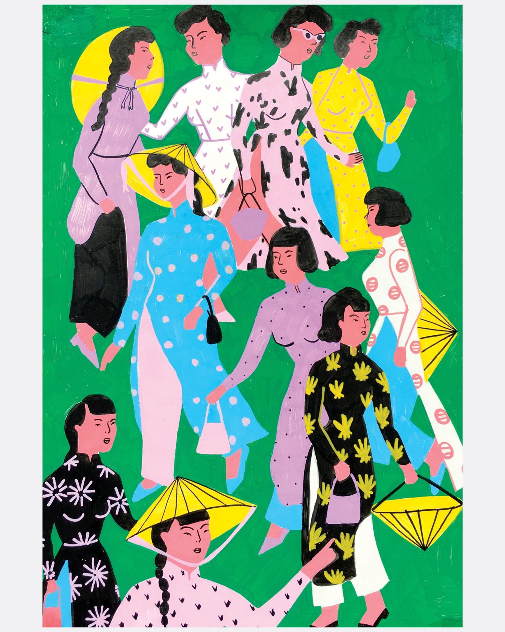Many Ao Dai Girls