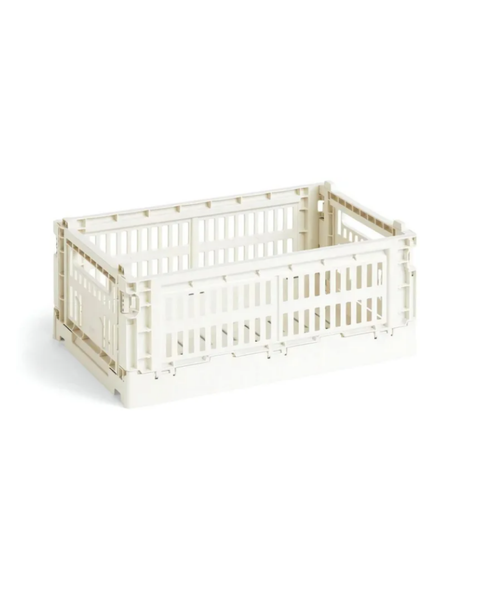  COLOUR CRATE BASKET, SIZE S - OFF-WHITE 