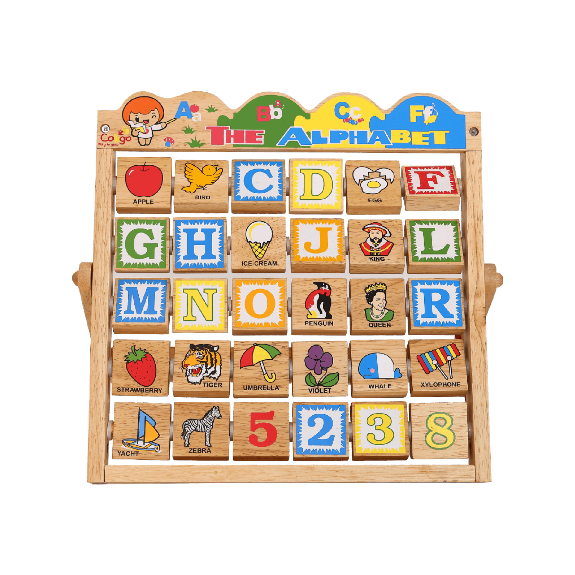 Wooden Alphabet A - Bảng chữ cái Alphabet