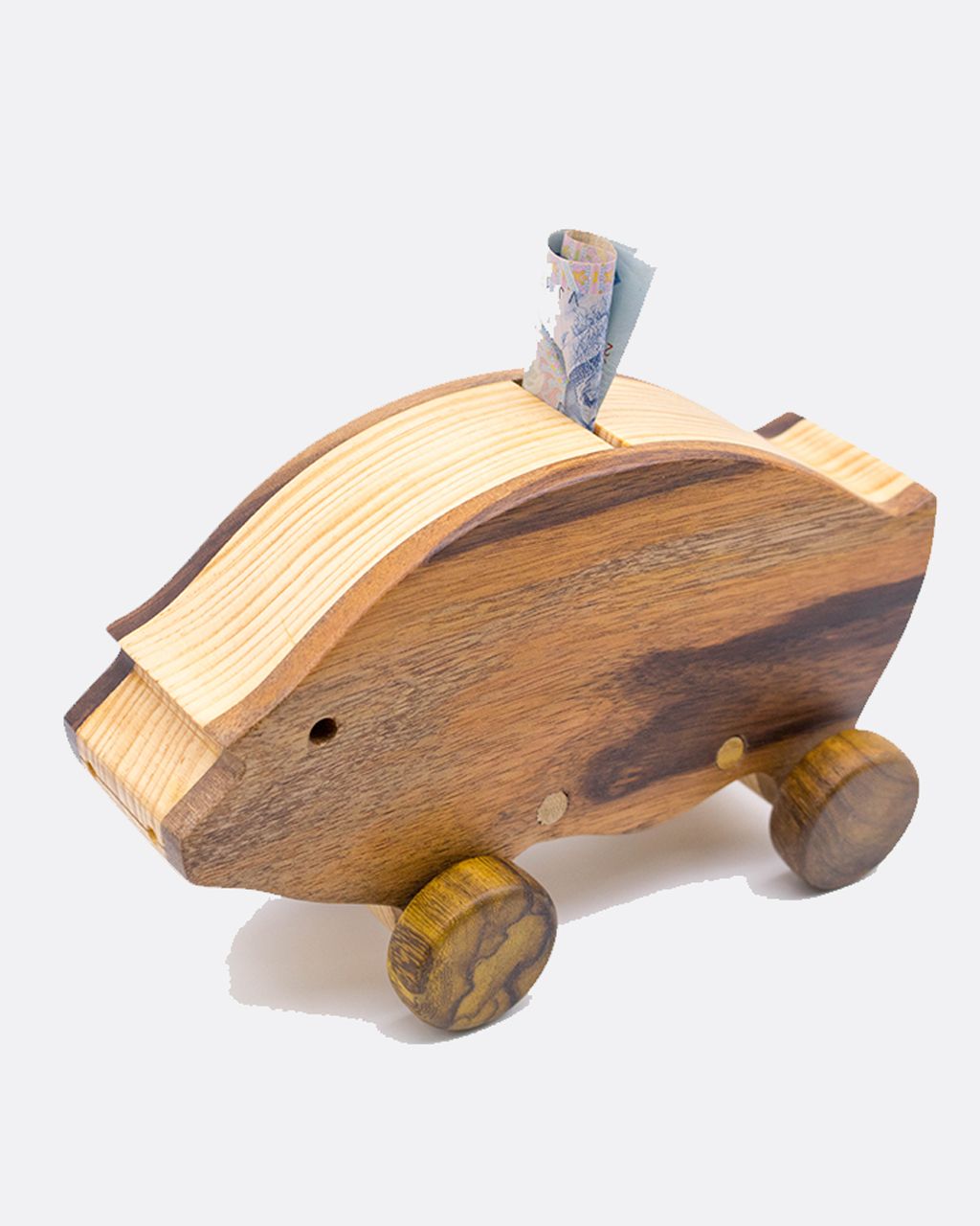 Money Piggy Bank - Heo gỗ đựng tiền