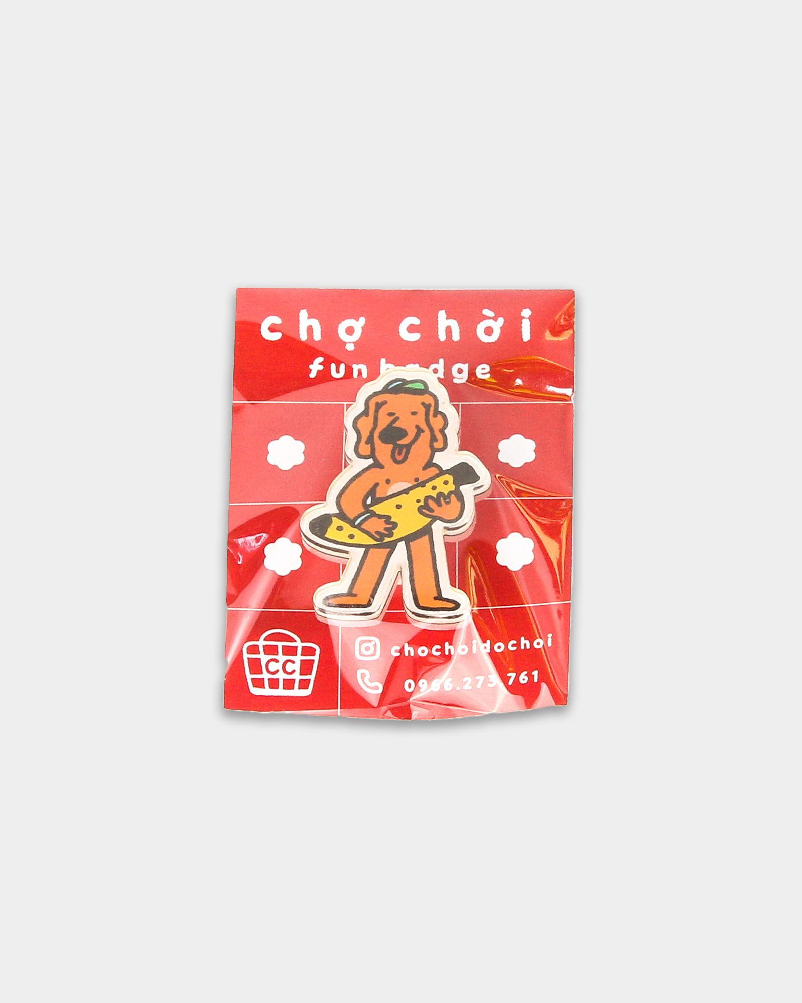 Banana Dog Pin - Pin Chó Chuối