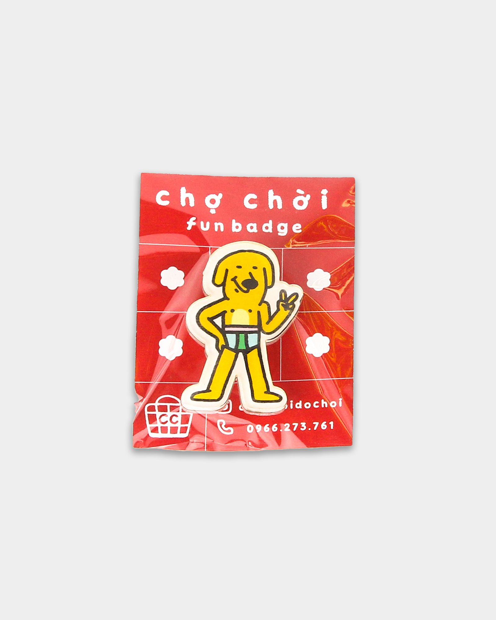 Gold Dog Pin - Pin Chó Vàng