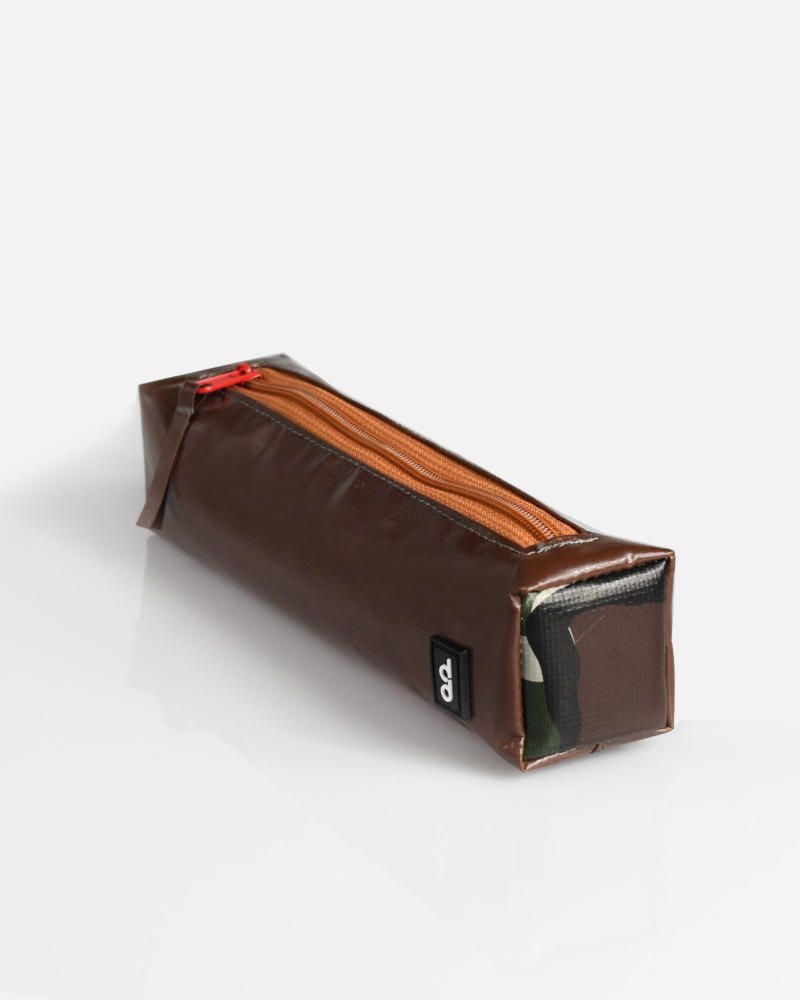 Used Tarp Brown Pencil Case 01 - Hộp Đựng Bút Chì Nâu 01