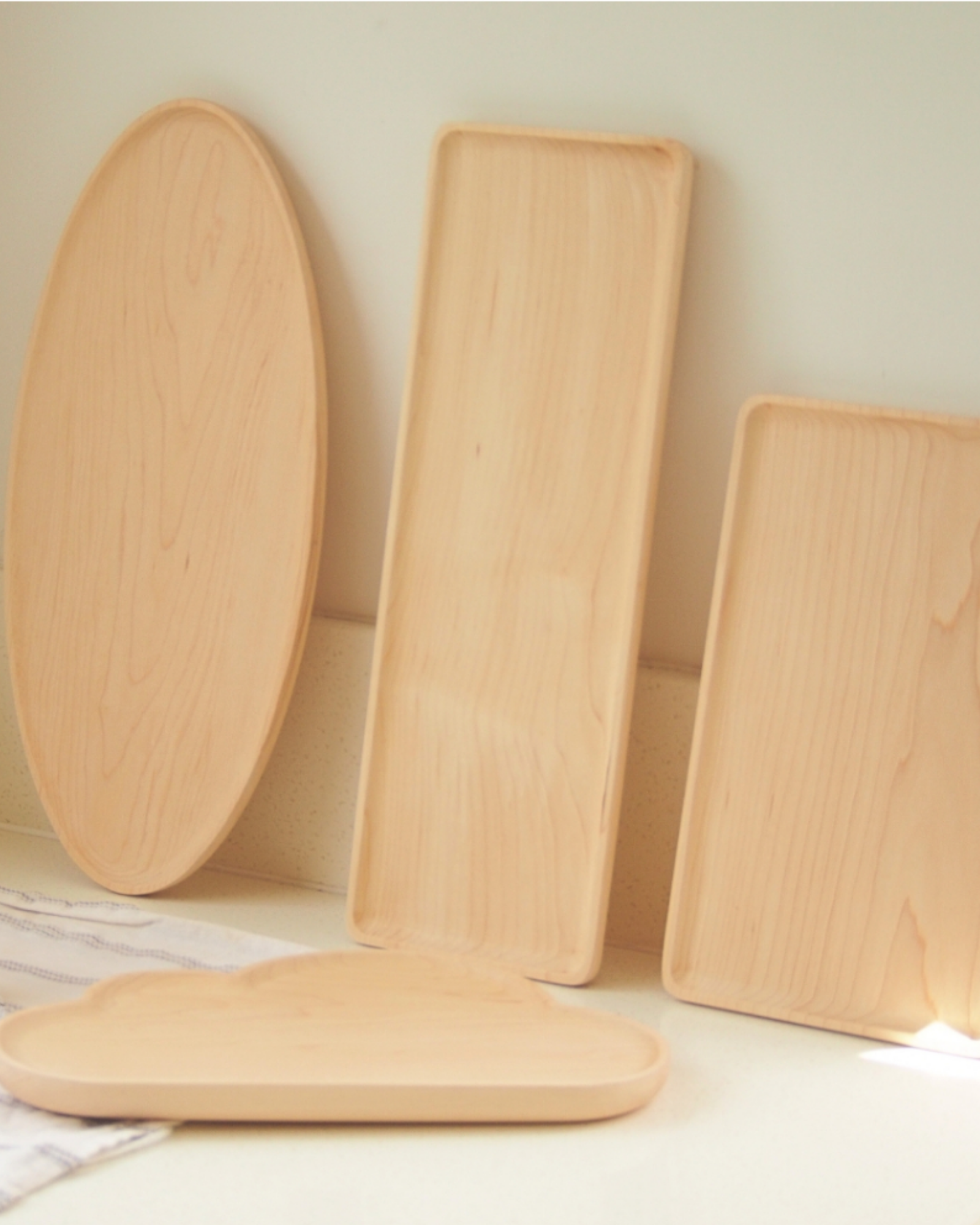 Maple Rectangular Tray 35x12cm/Khay CN 35x12 gỗ Maple