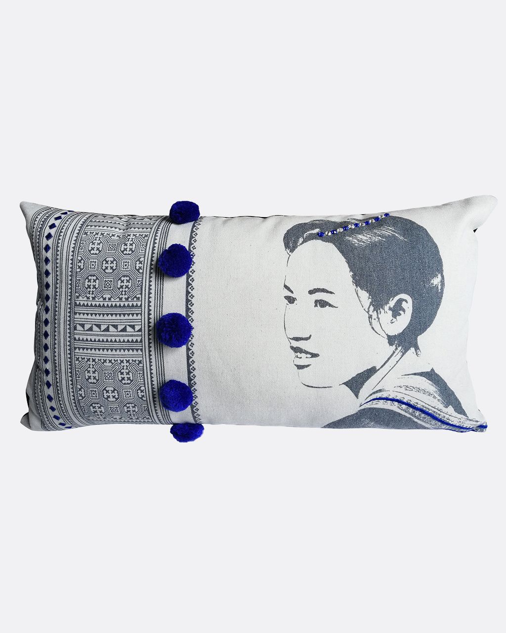  Ethnic Cushion Face Mong Blue 