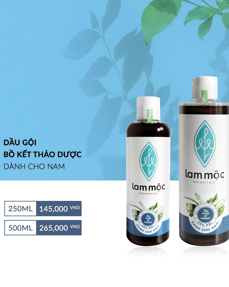 Botanical Shampoo for Men - Dầu Gội Bồ Kết Cho Nam