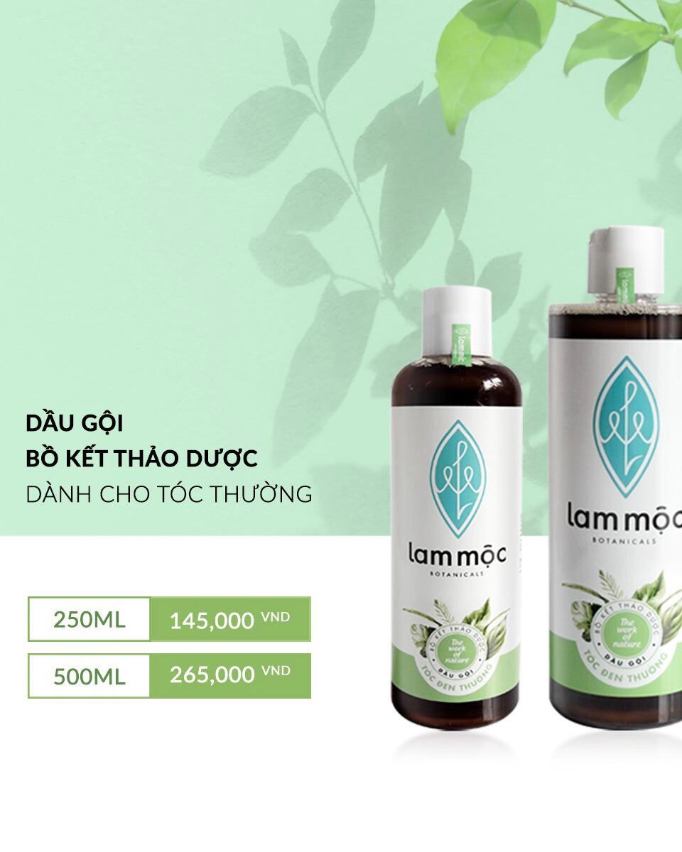 Botanical Shampoo for Normal Hair - Dầu Gội Bồ Kết Cho Tóc Thường