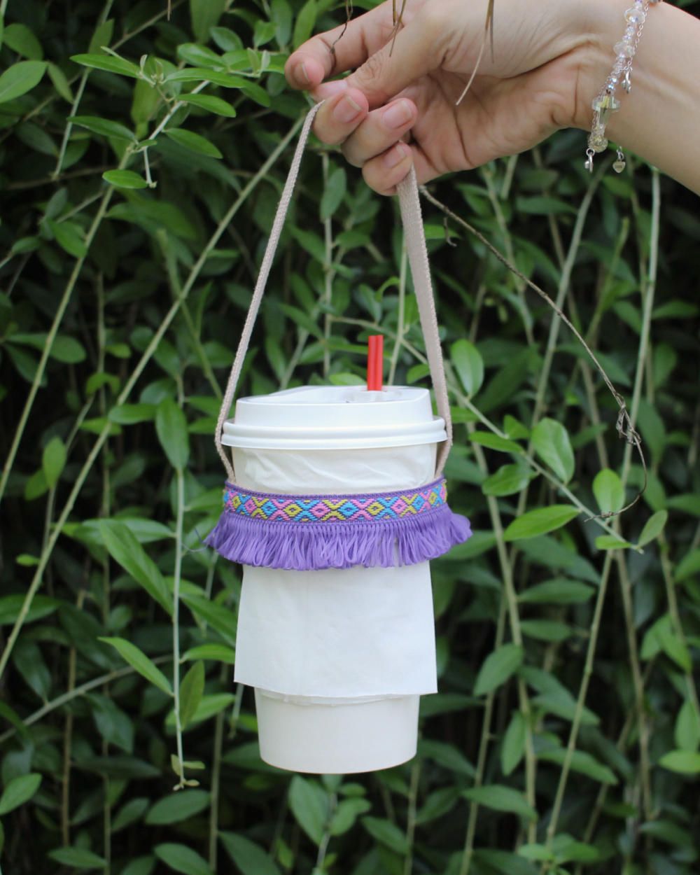 Violet Ribbon Tassels (Quai vải - PP008)