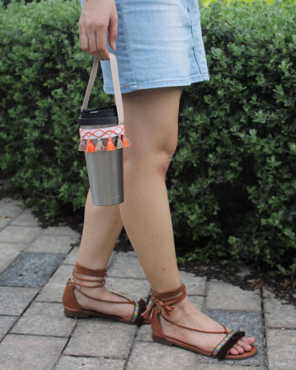 Brown orange Tassels (Quai vải - PP006)