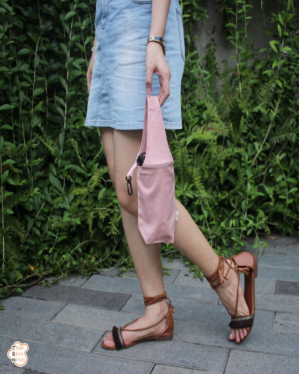 Canvas Blank - Pink (Túi vải 1 quai - BC040)