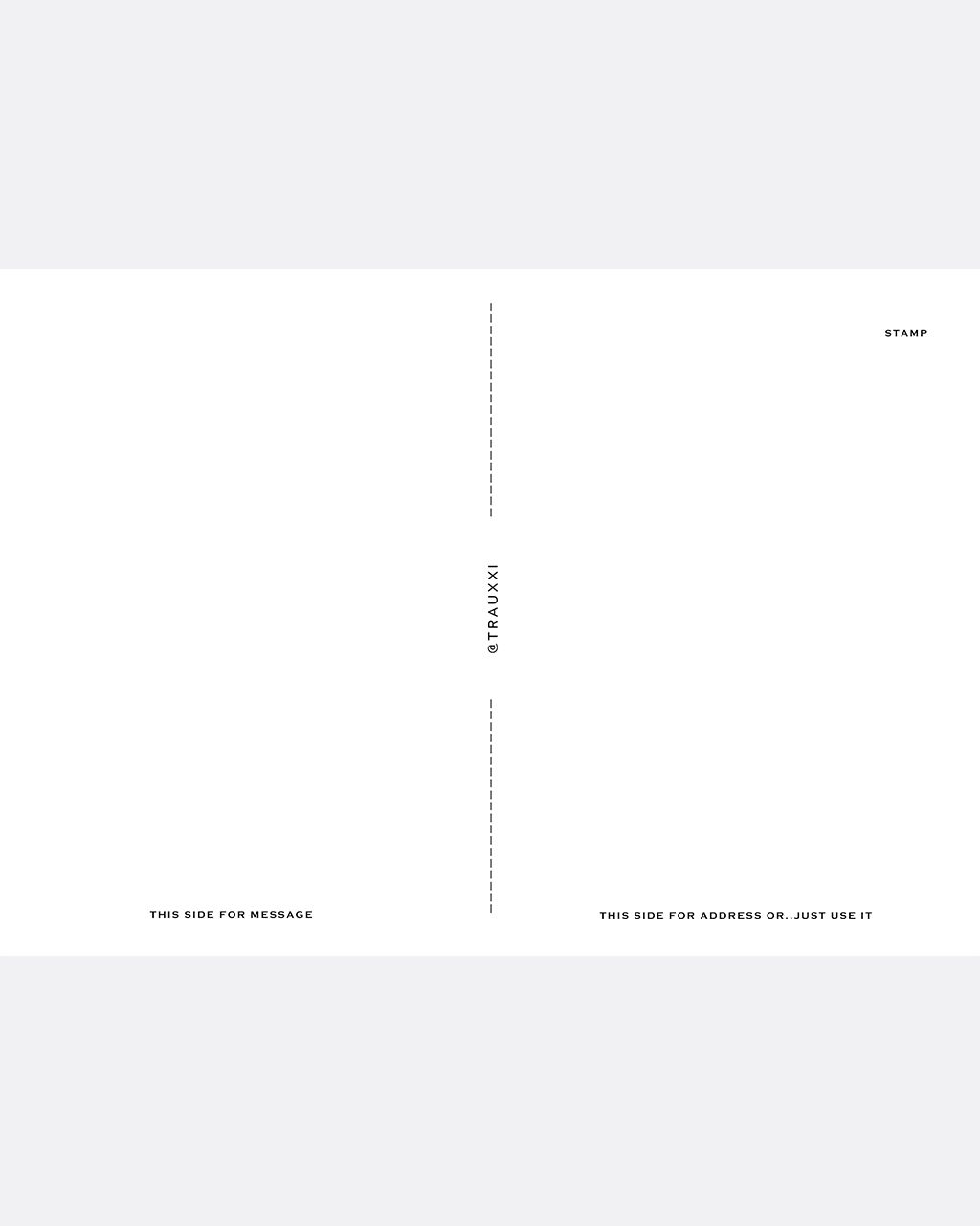 Chaufootprints Postcard
