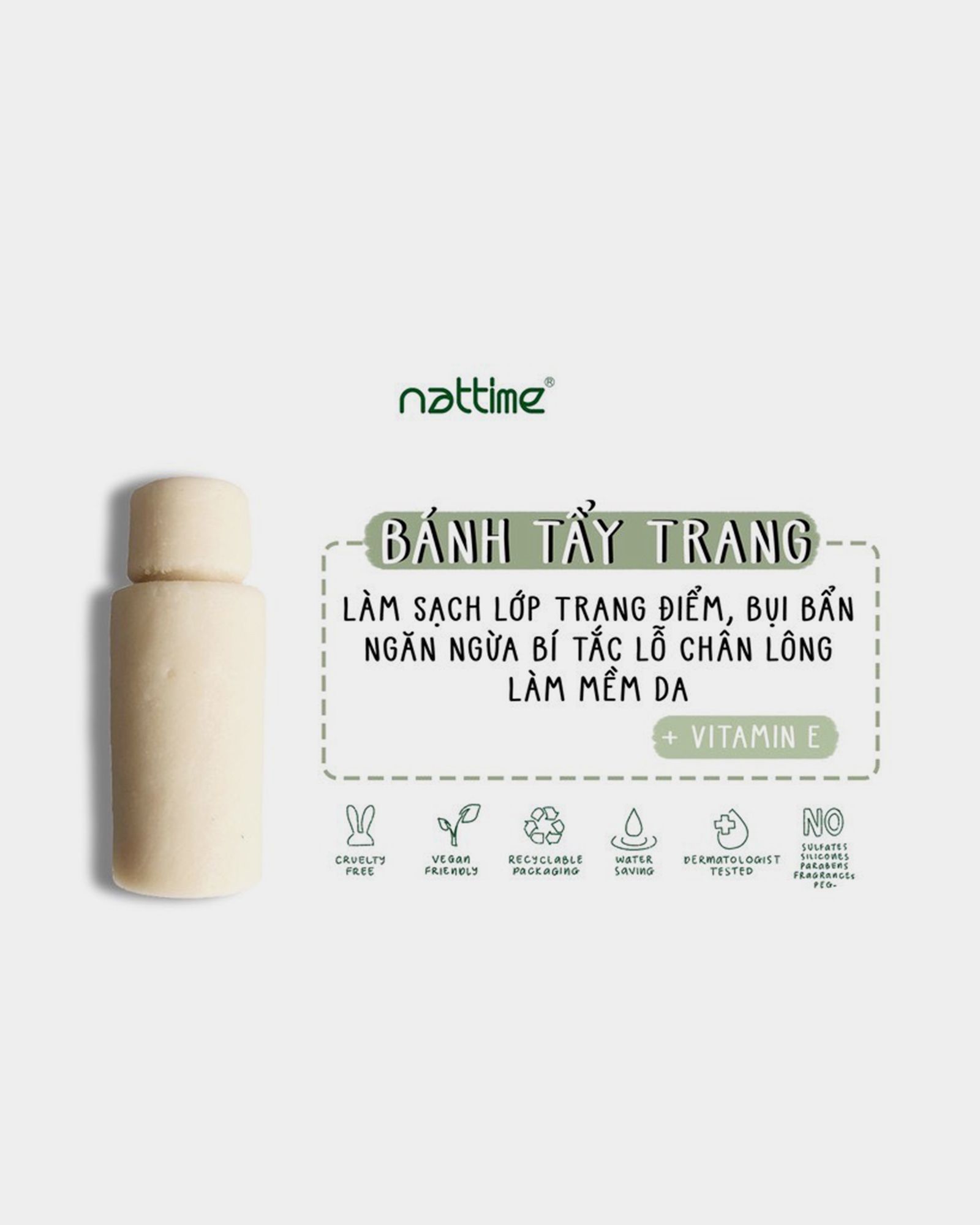 Make-up Remover Bar - Bánh tẩy trang Tea tree