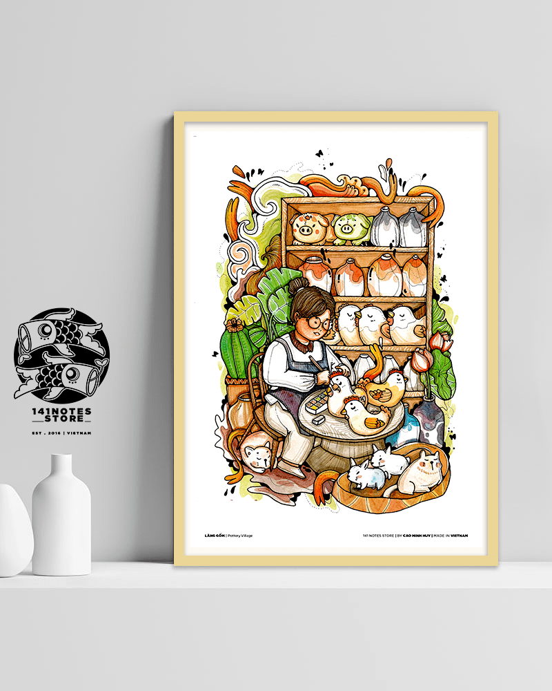 Making Ceramic Art Print - Làm gốm