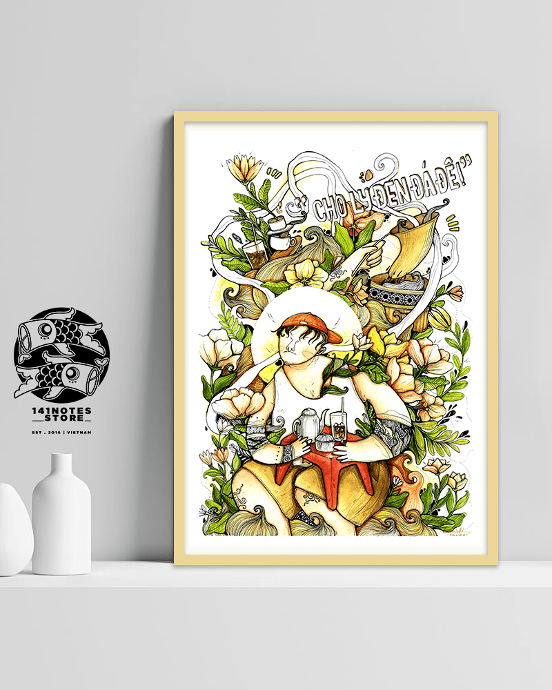 Street Coffee Art Print - Cà phê vỉa hè