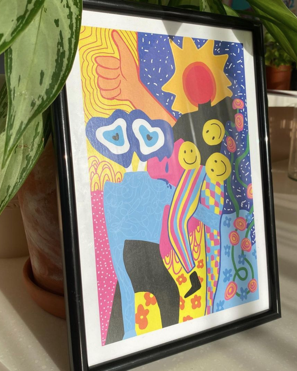 Doodles (bright) Print