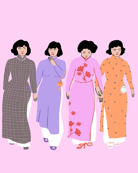  4 Ao Dai Girls 
