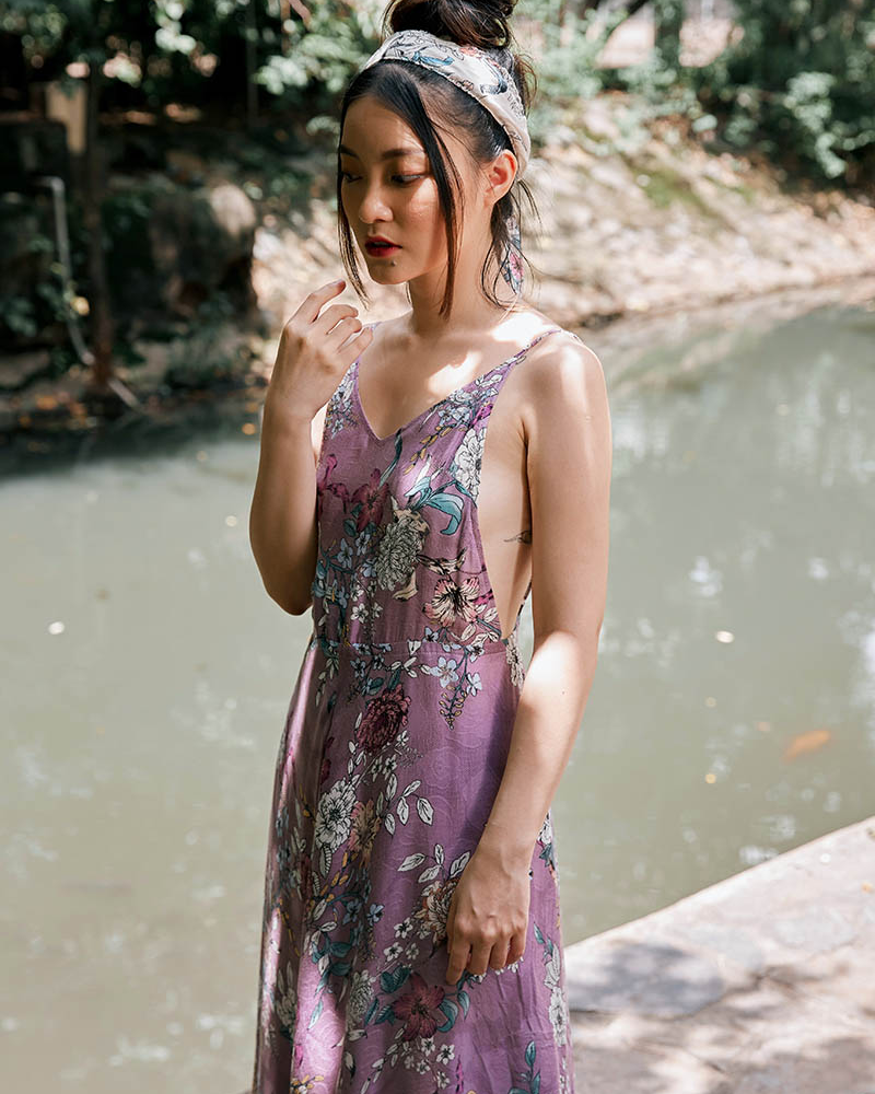 Eva Violeta Maxi Dress