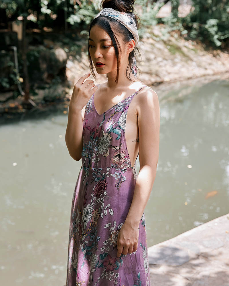  Eva Violeta Maxi Dress 