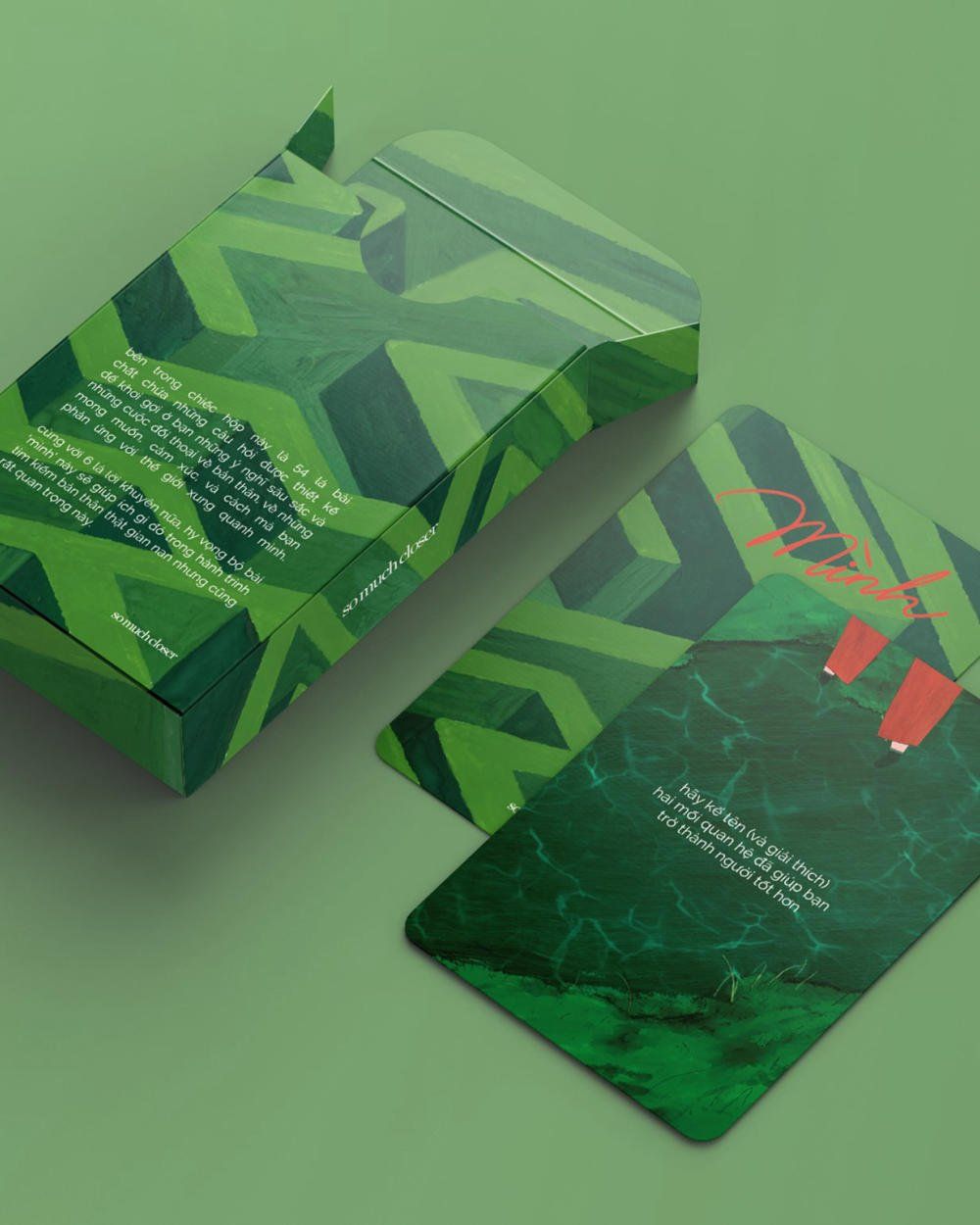 Mình Playing Cards - Green