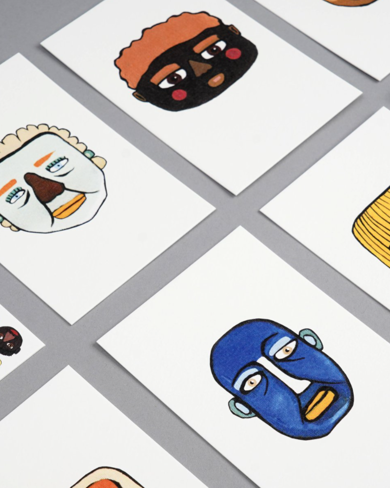 Faces Set 8 Cards