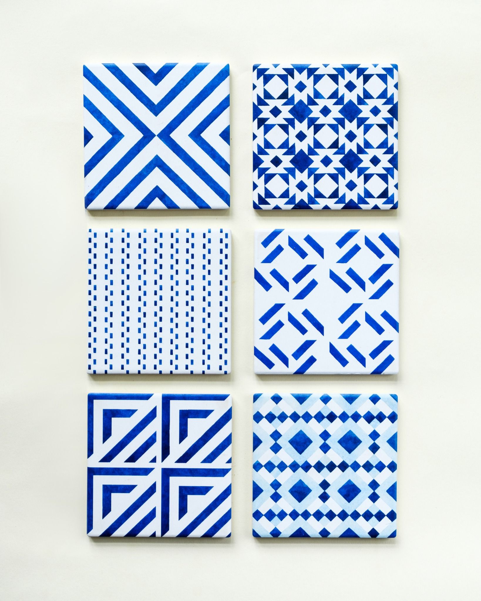  Mixed Square Tile Coaster 